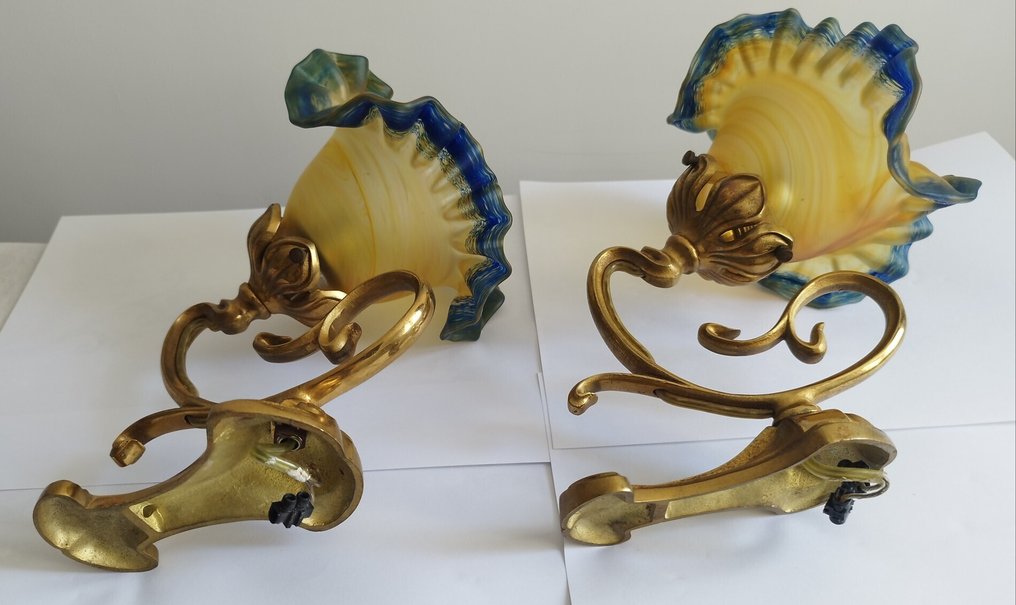 Verrerie de Vianne - Vianne - Wall sconce (2) - pâte de verre #1.0