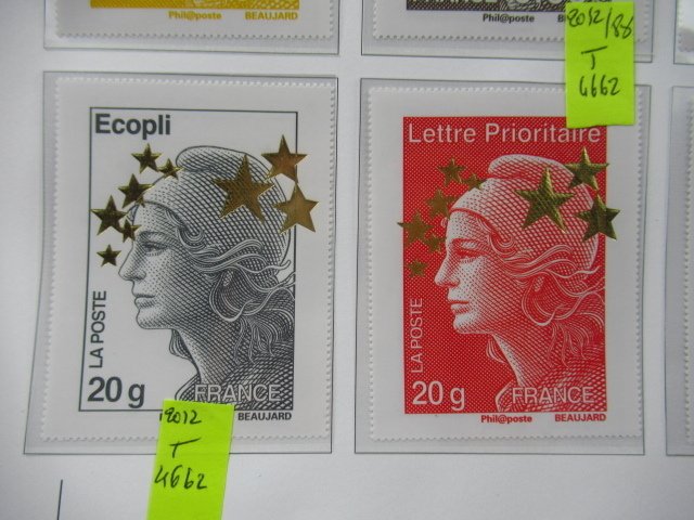 Frankreich 2012 - Briefmarkensammlung auf Davo-Seiten. #3.2