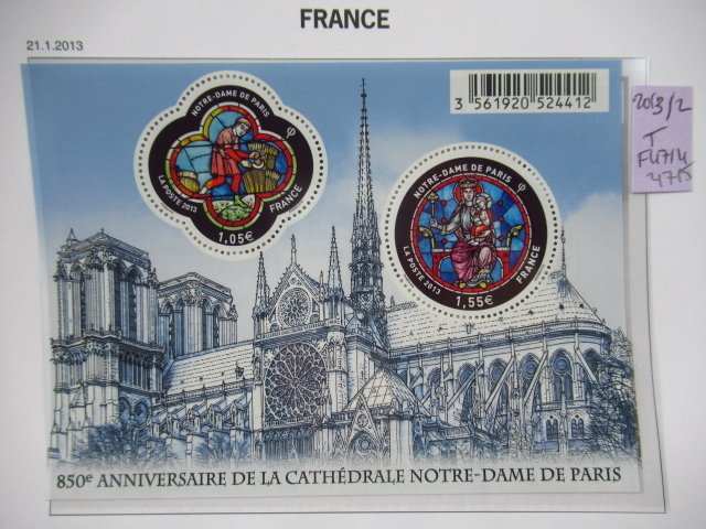 France 2013 - superbe collection de blocs dans des pages Davo #2.1