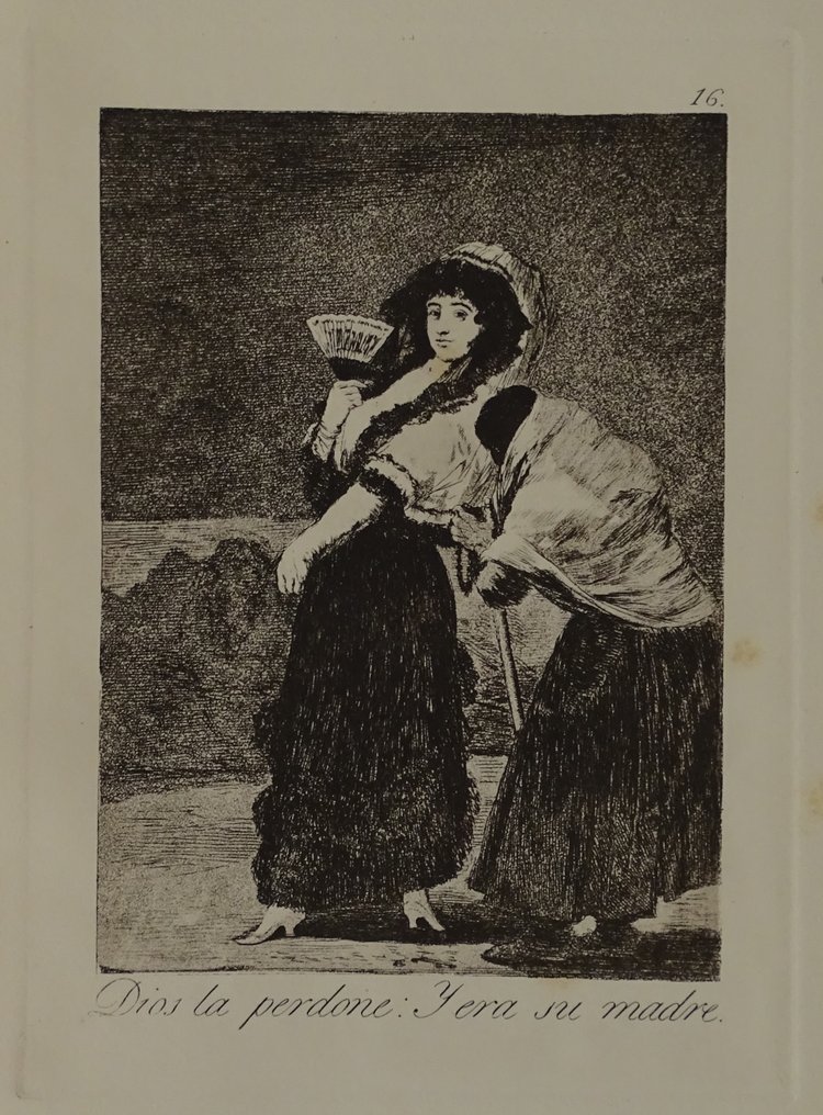 Francisco de Goya (1746-1828), d´apres - Dios la perdone y era su madre- Los Caprichos #4.3