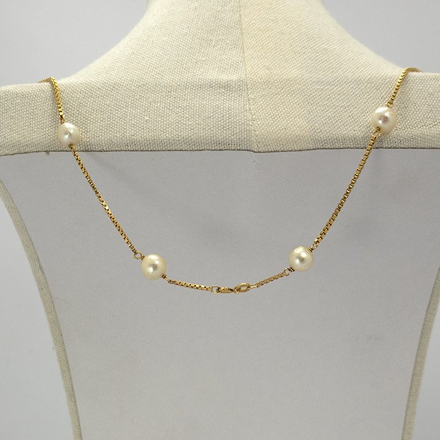 UnoAErre - Collier - 18 carats Or jaune Perle - Collier de perles vintage de luxe #3.2