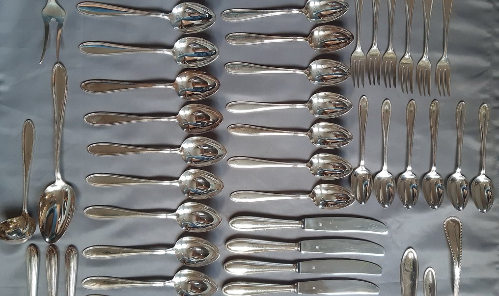 WMF - Evőeszközkészlet 12 főre (89) - Ezüstözött - Met kartelrand #4.3