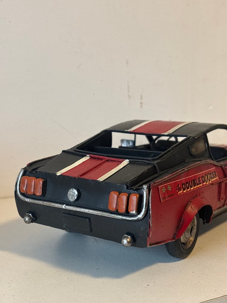 Veistos, Oldtimer raceauto - 9.2 cm - Metalli #4.3