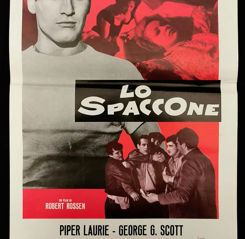 Poster - Paul Newman - Billiard - The Hustler - Lo spaccone - B11 #3.2
