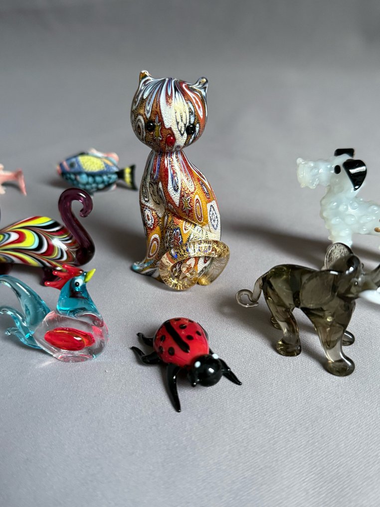 Murano and others - Φιγούρα - collection of small figures  (22) - Γυαλί και κεραμικό #1.0