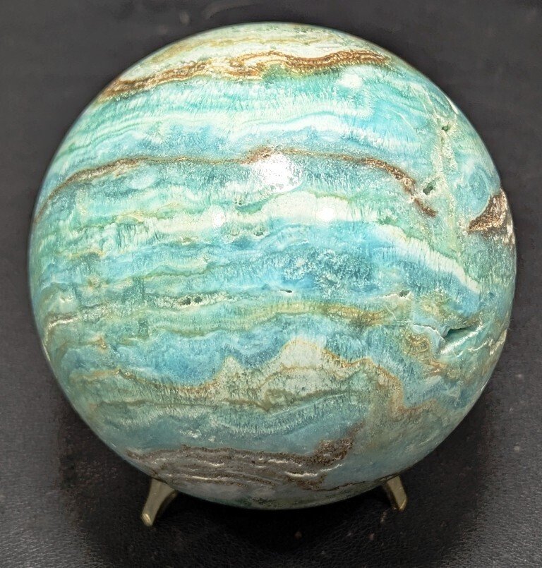 Zinkspat Unik krystallhealingskugle - Højde: 101 mm - Bredde: 101 mm- 1408 g - (1) #1.0