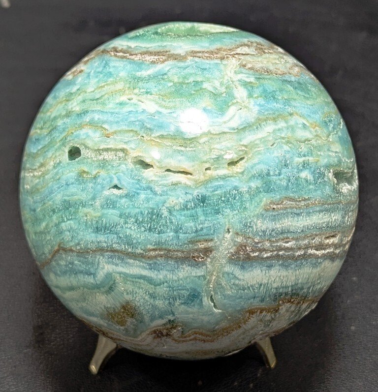 Zinkspat Unik krystallhealingskugle - Højde: 101 mm - Bredde: 101 mm- 1408 g - (1) #1.0