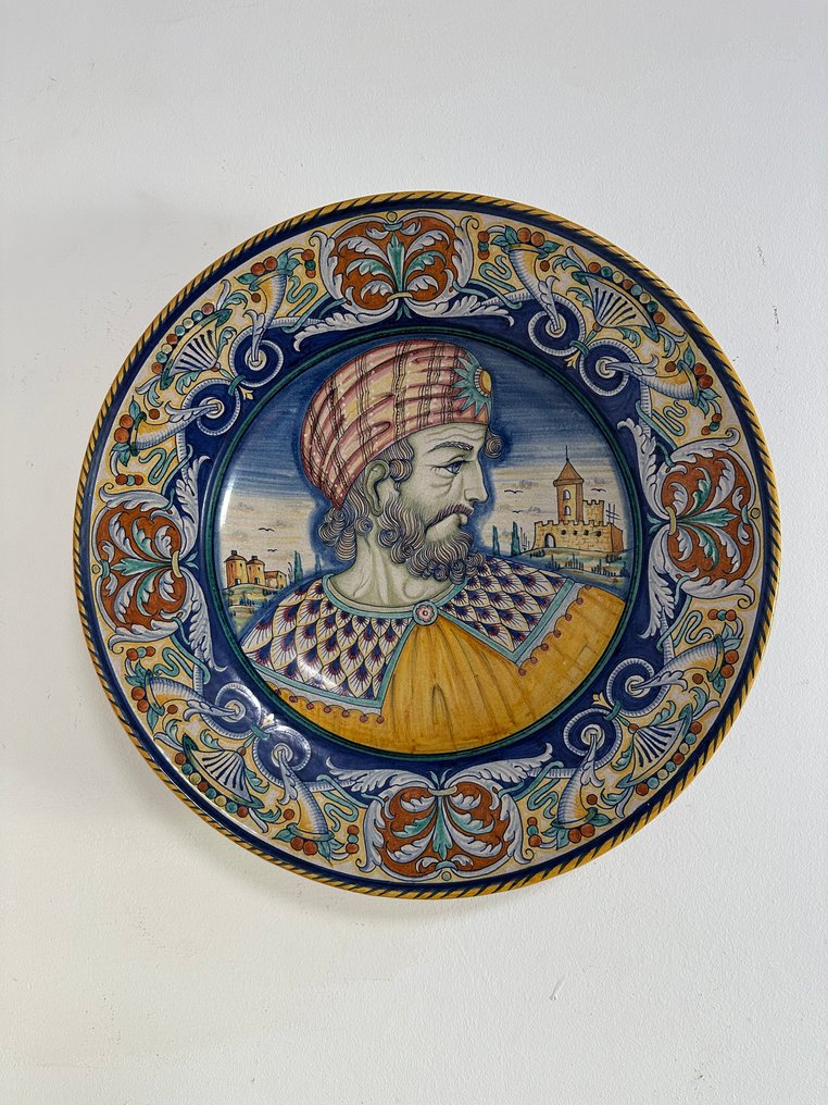 Alvaro Binaglia - Deruta - 盘子 - 马爵利卡陶 - Deruta的故事画陶瓷盘 #2.1