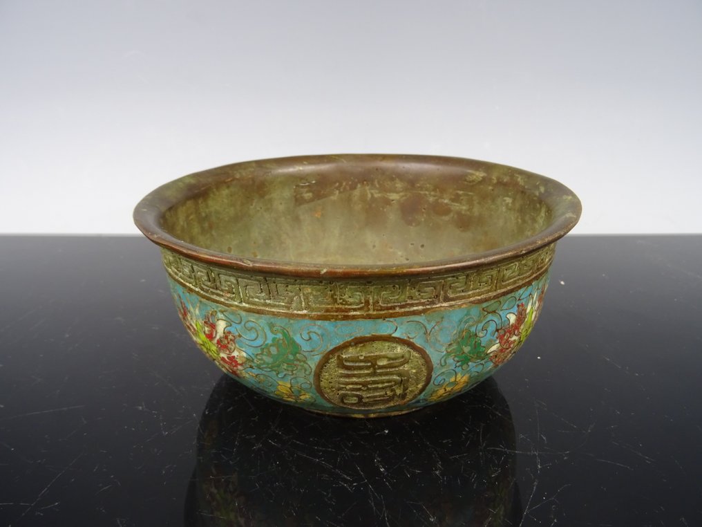 碗 - 青銅色, Cloisonné emaille - 乾隆时期的品牌和时期 #4.3