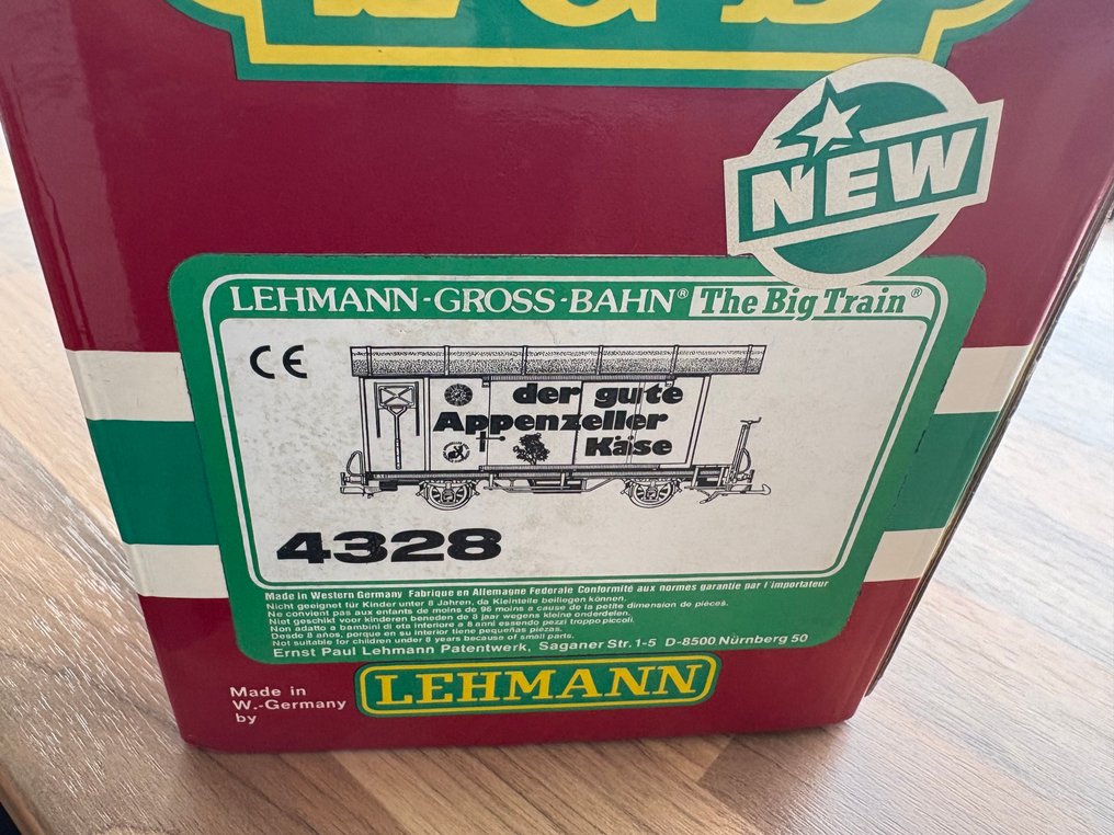 LGB G - 4328 - Carrozza merci di modellini di treni (1) - Vagone merci chiuso 'Appenzeller Käse' #2.1