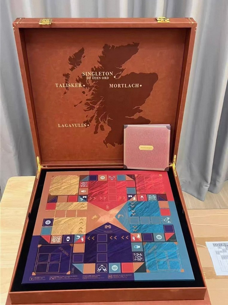 Diageo Whisky Odyssey – Board Game Set with Glasses Decanter and 4 Distillery Glasses  - N/A #3.2