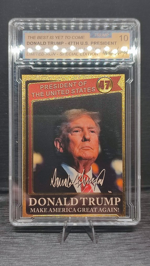 TRUMP 24Ct Gold-plated - 1 Card #1.0