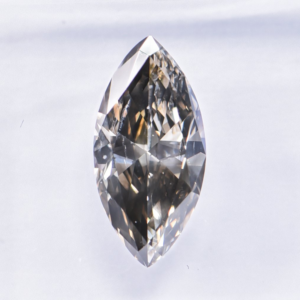 没有保留价 - 1 pcs 钻石  (天然色彩的)  - 1.15 ct - 榄尖形 - Fancy deep 稍帶棕色的, 稍帶綠色的 黄色 - SI1 微内含一级 - 国际宝石研究院（IGI） - VG #3.2