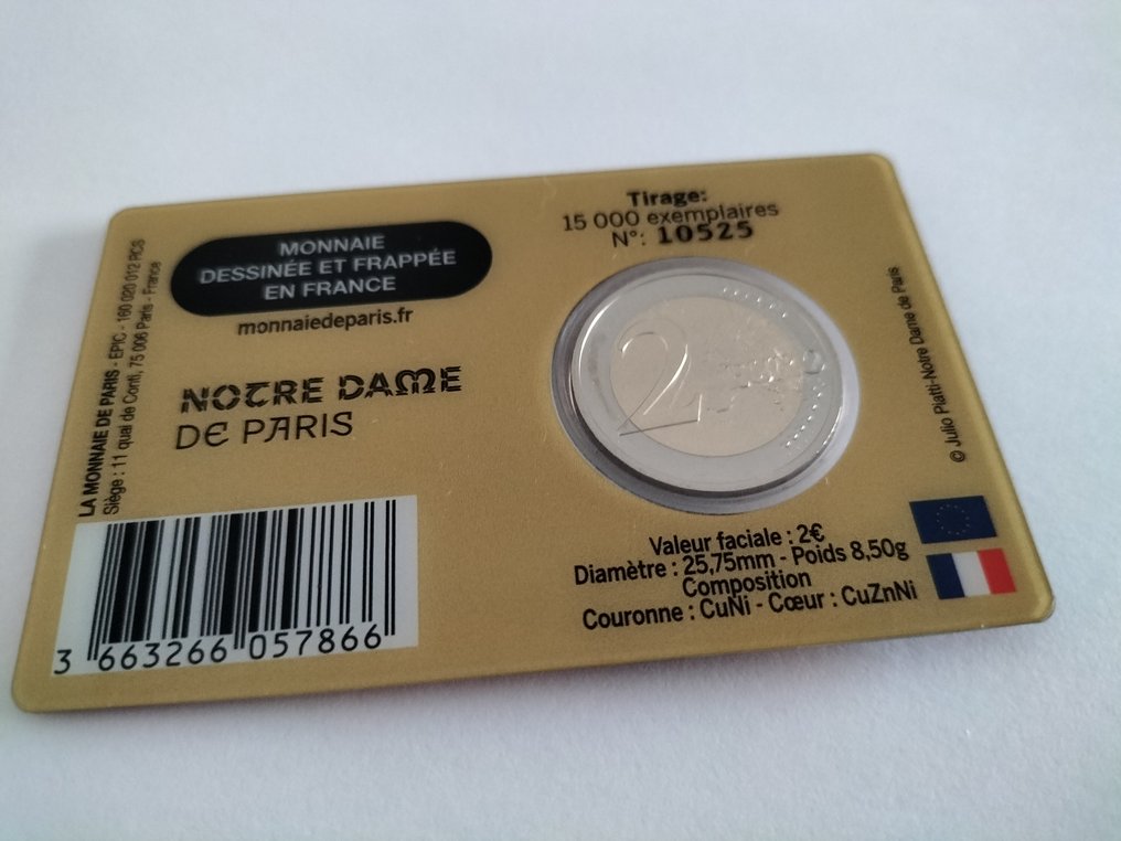 Frankrijk. 2 Euro 2025 "Notre Dame de Paris"  (Zonder minimumprijs) #1.0