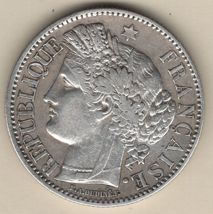 France. 2 Francs 1849-A Cérès  (No reserve price) #1.0