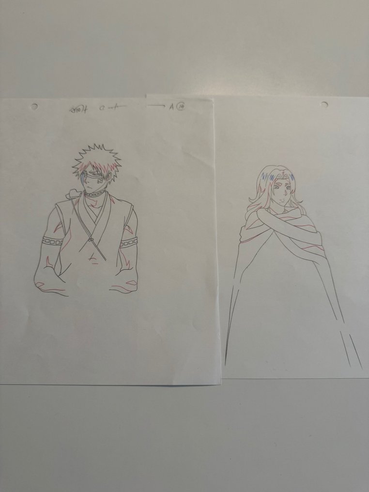 Bleach - 2 Original preliminary drawing - Bleach - 2 Dessins d'animation originaux (même scène, en haut !) #1.0