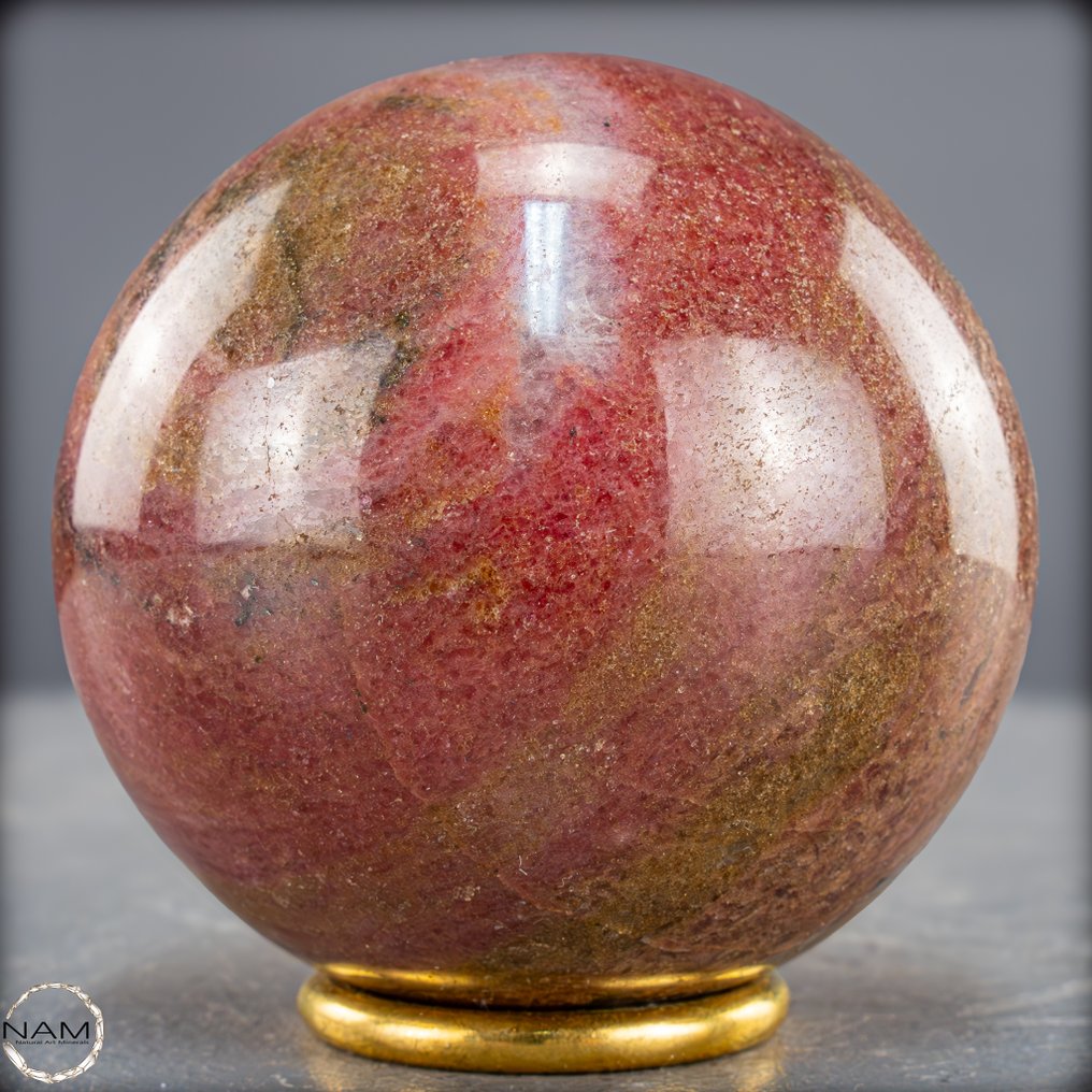 Natural rhodonite sphere of the highest quality- 1033.02 g #2.1