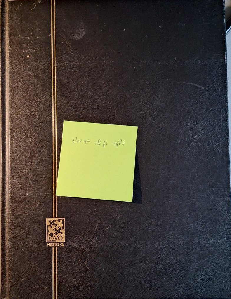 Ungheria 1871/1983 - Collezione ungherese in Davo quaderno di magazzino nero. #1.0