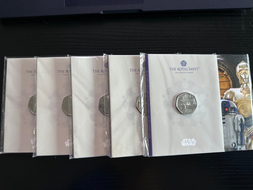 Verenigd Koninkrijk. 50 Pence 2023 STAR WARS (Set di 5 monete)  (Zonder minimumprijs) #1.0