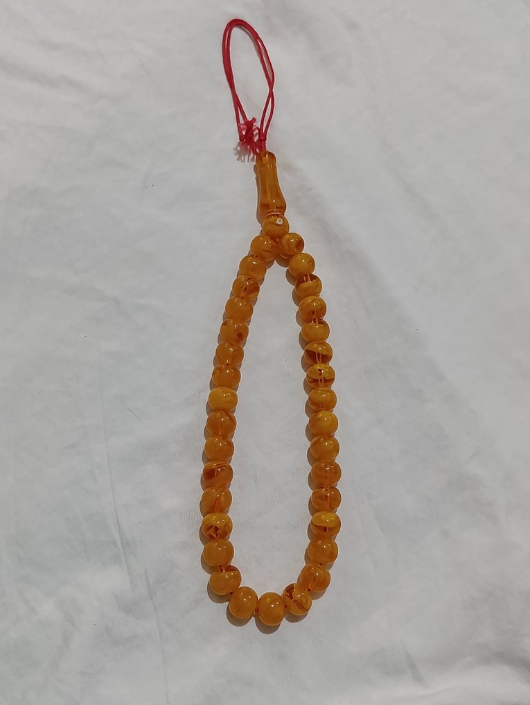Rosario - Ambra - 1970-1980 - Rosario di perle di preghiera rare #1.0
