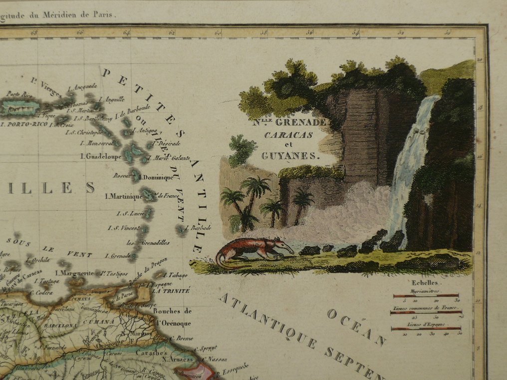Νότια Αμερική - Κολομβία, Βενεζουέλα, Σουρινάμ; P. Lapie - Nouvelle Grenade, Caracas et Guyanes. - 1809 #3.2
