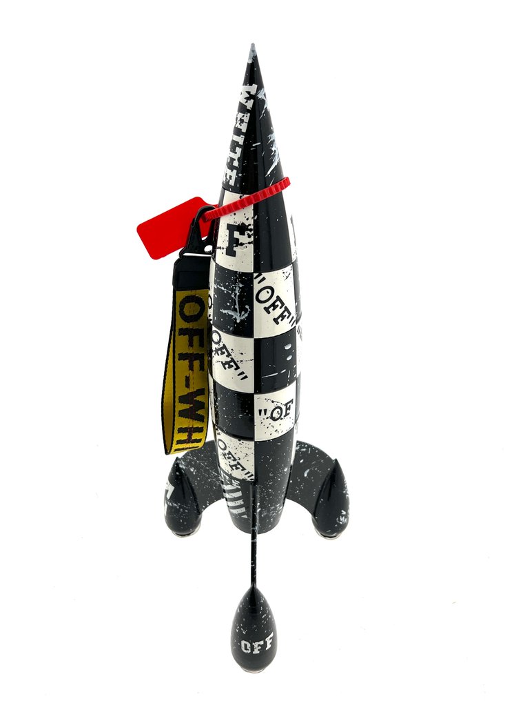 ZizaArt (XXI) - Space Rocket Off White XL #3.2