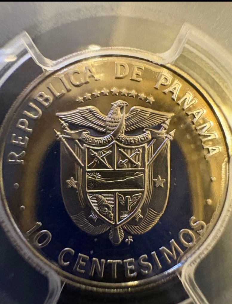 Παναμάς. 10 centésimos 1975 FM PR67DCAM (χωρίς τιμή ασφαλείας) #3.2