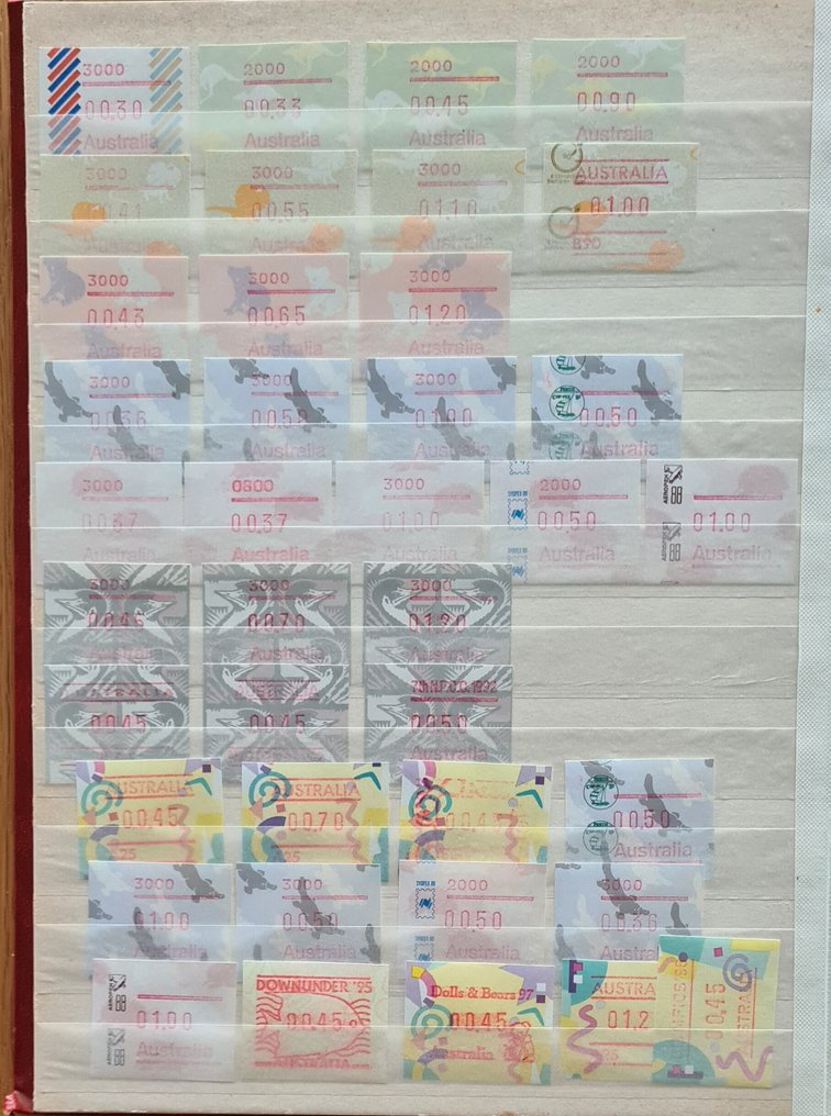 Australia - b1) Collection of stamp blocks MNH Thematic Antarctic ATM on 14 photos. #2.1