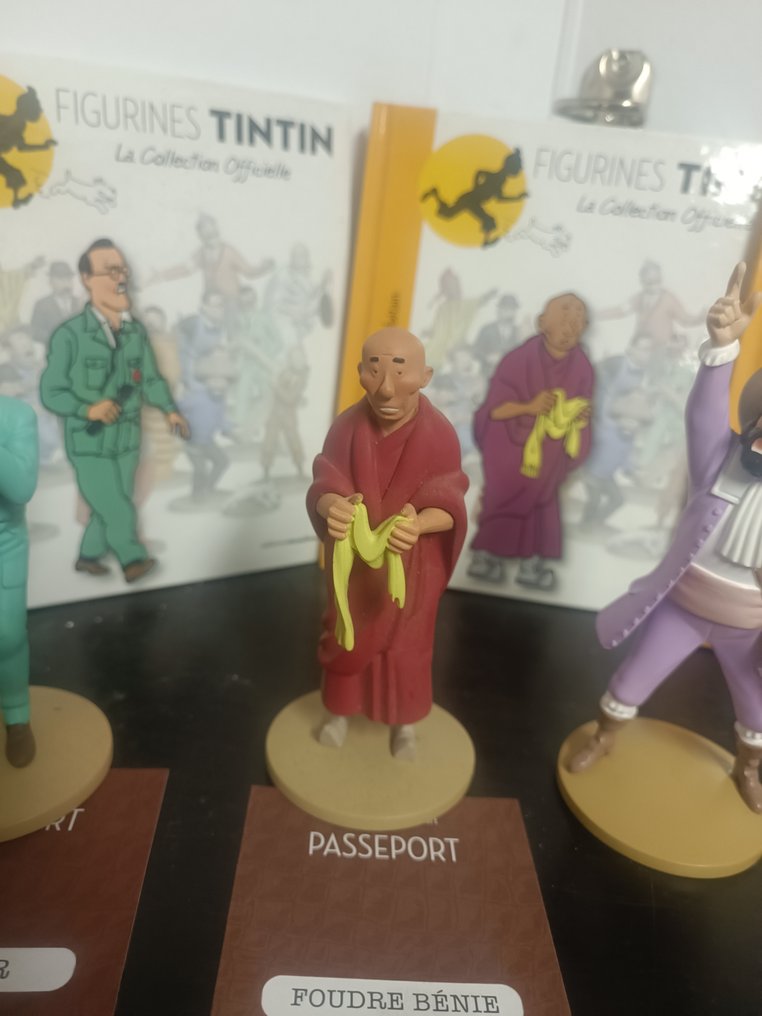 Tintin - 4 figurines tintin officielle en resine - 4 Comic - First edition #1.0