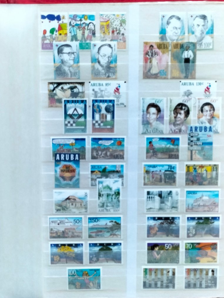 Aruba 1986/1998 - Collections annuelles complètes sur les numéros principaux d'Aruba. - Nvph 1 - 220 #4.3