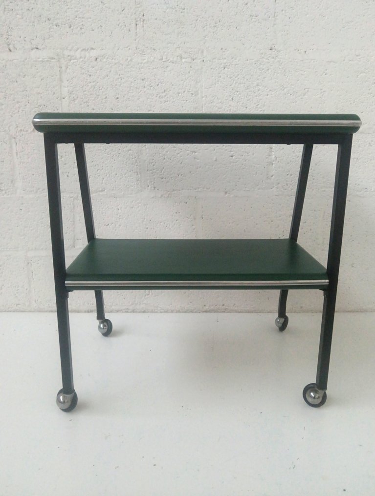 手推車 - 鐵, 乙烯基皮革 - 服务推车 #3.2