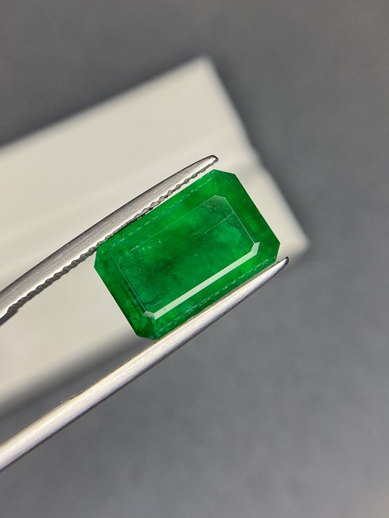 1 pcs  Πράσινο Σμαράγδι  - 5.98 ct - Διεθνής Ένωση Έγχρωμων Πολύτιμων Λίθων (ICA GemLab) #2.1