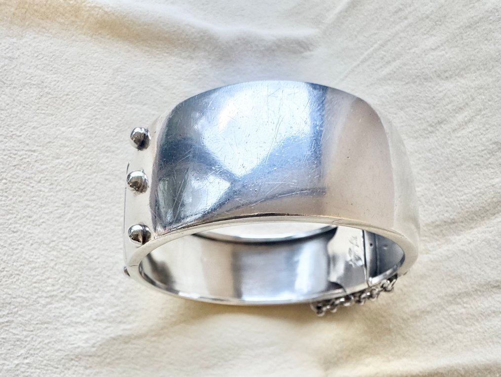 Other brand - 有开口手链 银, Rene Sitoleux。装饰艺术 - 五个标志并签署。 #2.1