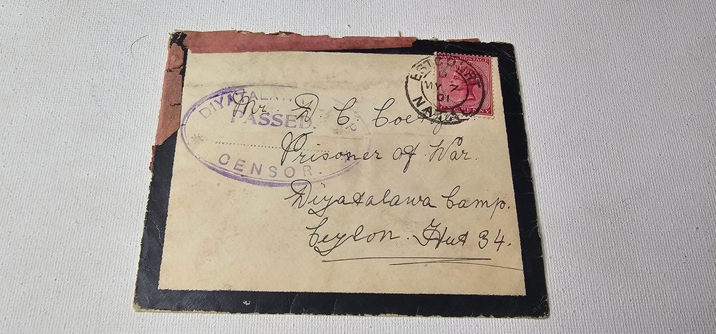 锡兰（英国殖民地） - 第一次世界大戰 - Diyatalawa营地 战俘 检查 科伦坡 - 明信片 (2) - 1901-1901 #2.1