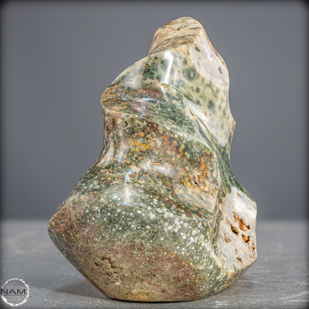 自然海洋碧玉火焰 细节丰富、生动且具有鲜明个性- 820.25 g #4.3