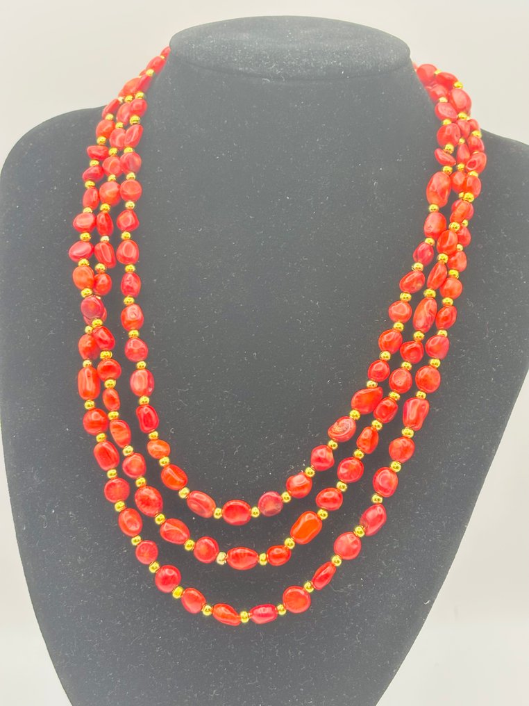 Rote Koralle - Halskette #3.2