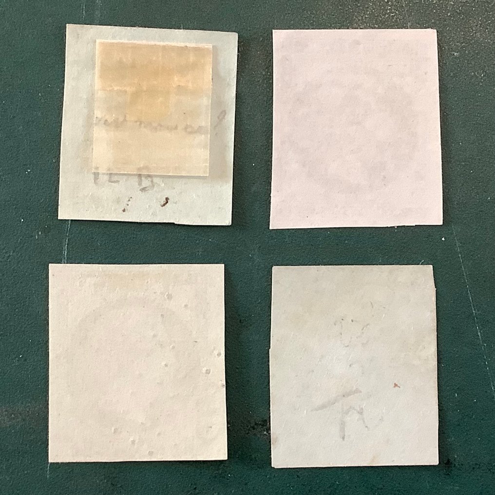 法國 1860 - 5美分拿破仑帝国——四个细微差别，具有良好的利润空间 - Yvert 12, 12a, 12b en 12c #2.1