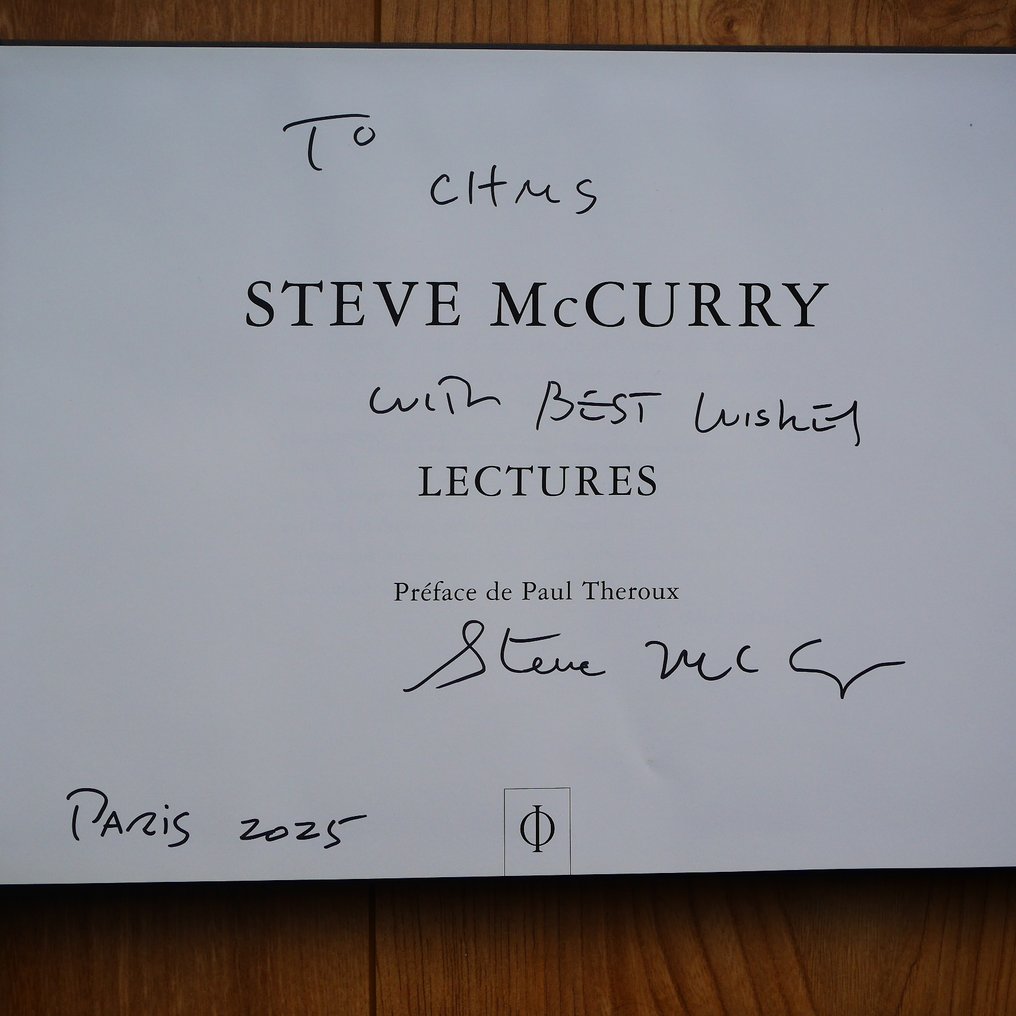SIGNED, STEVE MCCURRY - LECTURES - 2016 #1.0