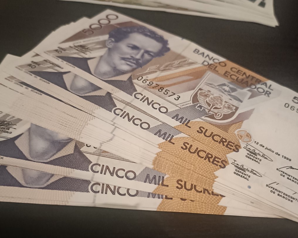 Ecuador. - 20 x 5000, 20 x 10000, 20 x 20000, 20 x 50000 Sucre - 1999  (Zonder minimumprijs) #3.2