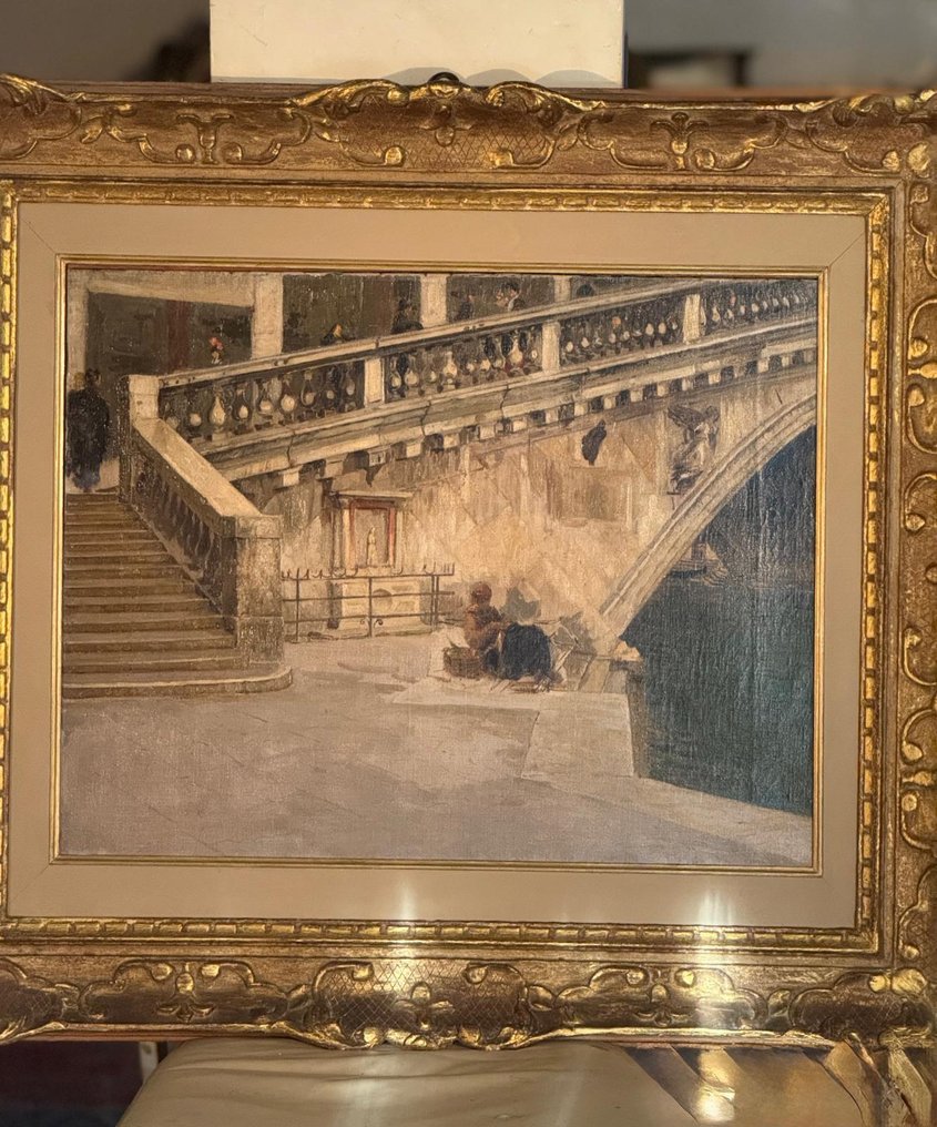 Vincenzo Caprile (1856-1936) - Venezia Il Ponte di Rialto #2.1
