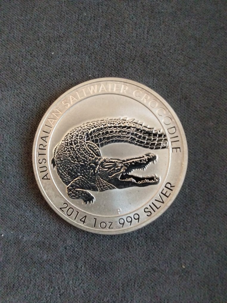 澳大利亞. 1 Dollar 2014 crocodilo  (沒有保留價) #1.0