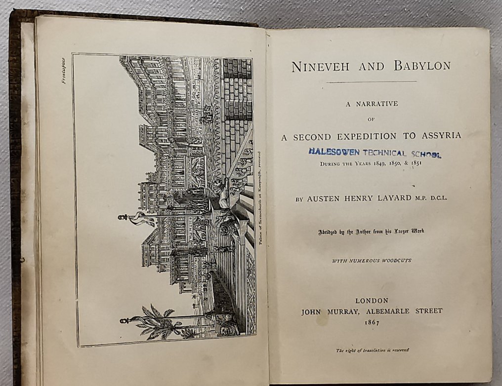 Austen Henry Layard - Nineveh and Babylon. A Narrative of a Second Expedition to Assyria During the Years 1849, 1850, & - 1867 #4.3
