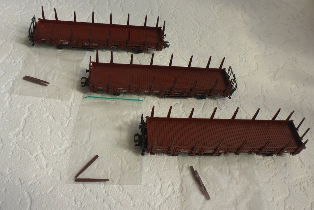 Märklin H0 - 46938 - Modell tågvagn (3) - Rongenwagen Kbs 442 - DB #1.0