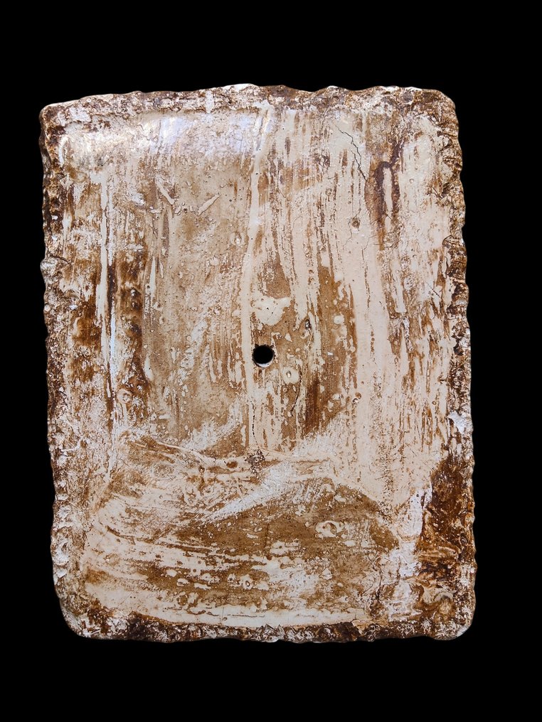 Sculpture, Stemma Araldico " Gesù Cristo " - 25 cm - mineral stone #4.3