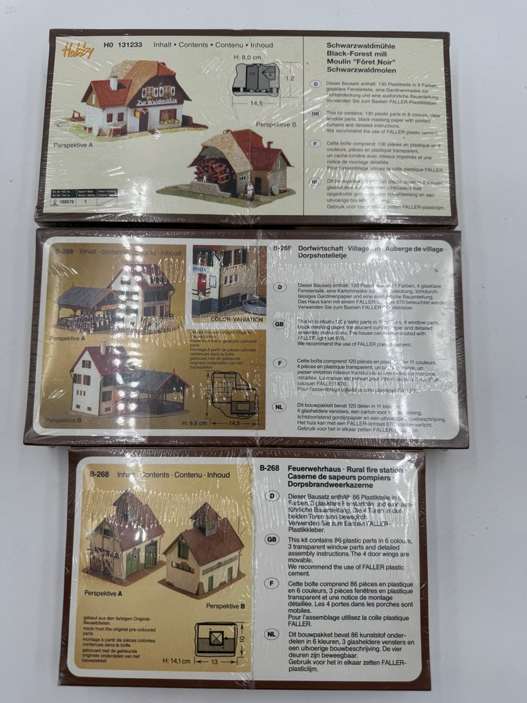 Faller H0 - B-268, 131233, B-269 - Κιτ κατασκευής τρένων μοντελισμού (3) #1.0