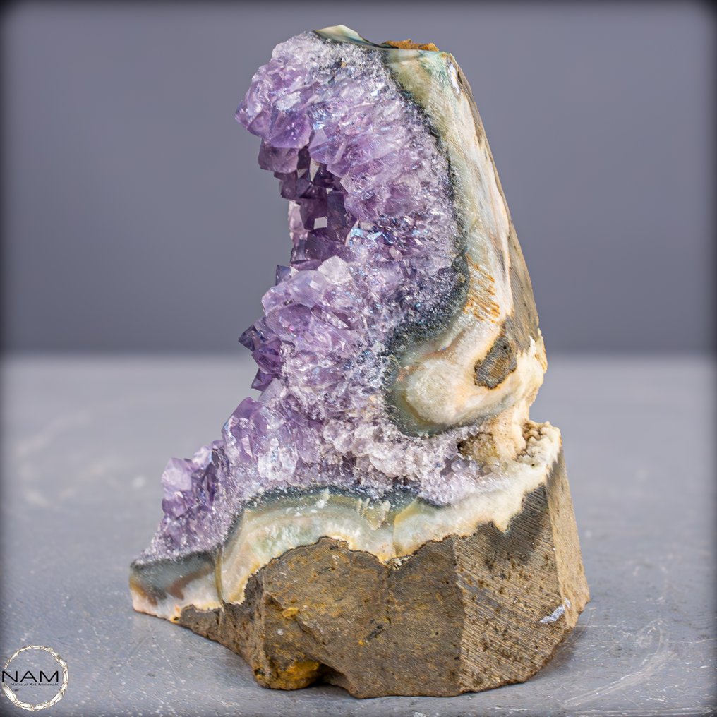 天然紫水晶簇 MIT强烈紫色晶体结构- 827.07 g #4.3