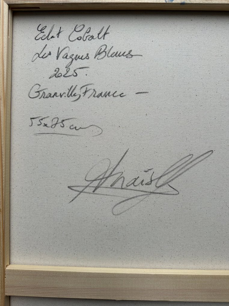 Anaïs LF - N°14 - Eclat Cobalt - Blue waves - Abstract art contemporary #3.2