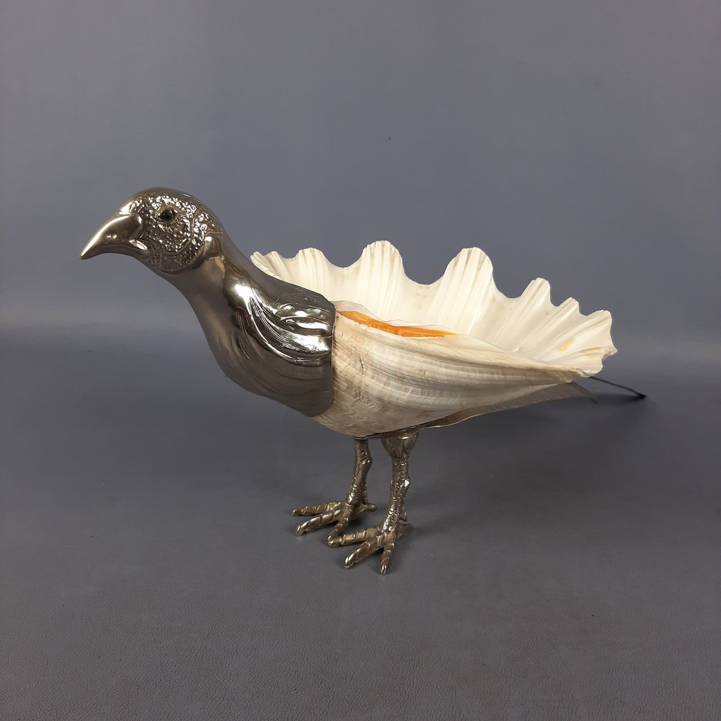 Gabriella Binazzi - Scultura, Fagiano - 24 cm - .925 argento - 1970 #1.0