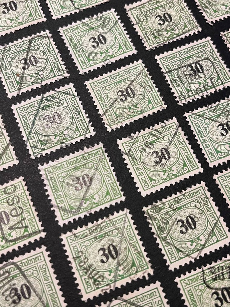 瑞士 1920/1920 - 大量1920年Cinderella Railway邮票 #3.2