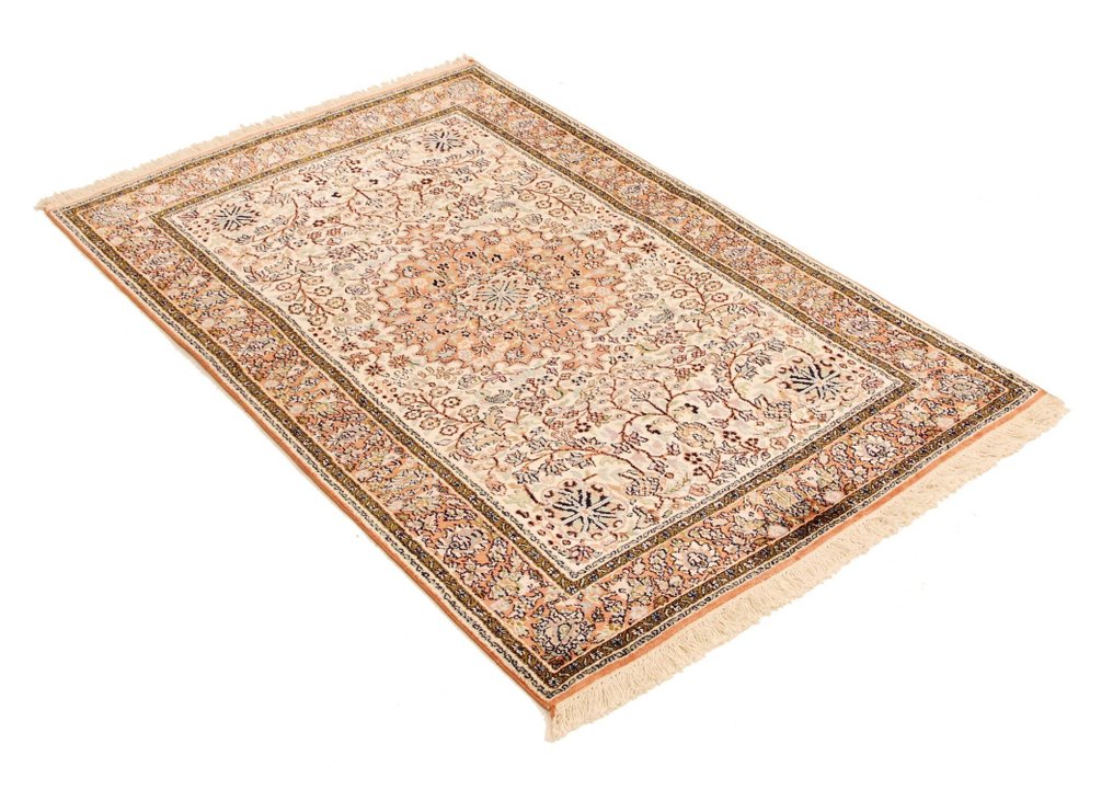 Kashmir silke tæppe - Tæppe - 155 cm - 92 cm #2.1